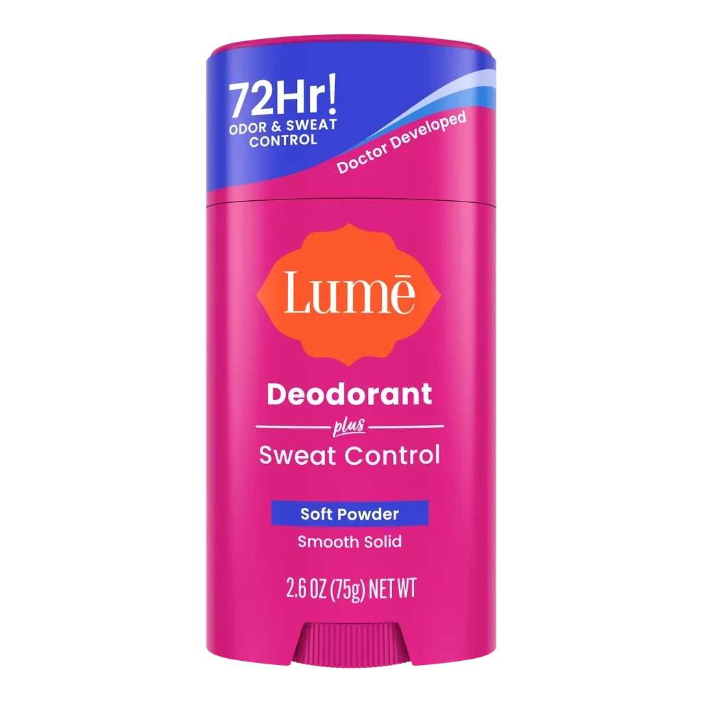 Lume Sweat Control Solid Deodorant Soft Powder
