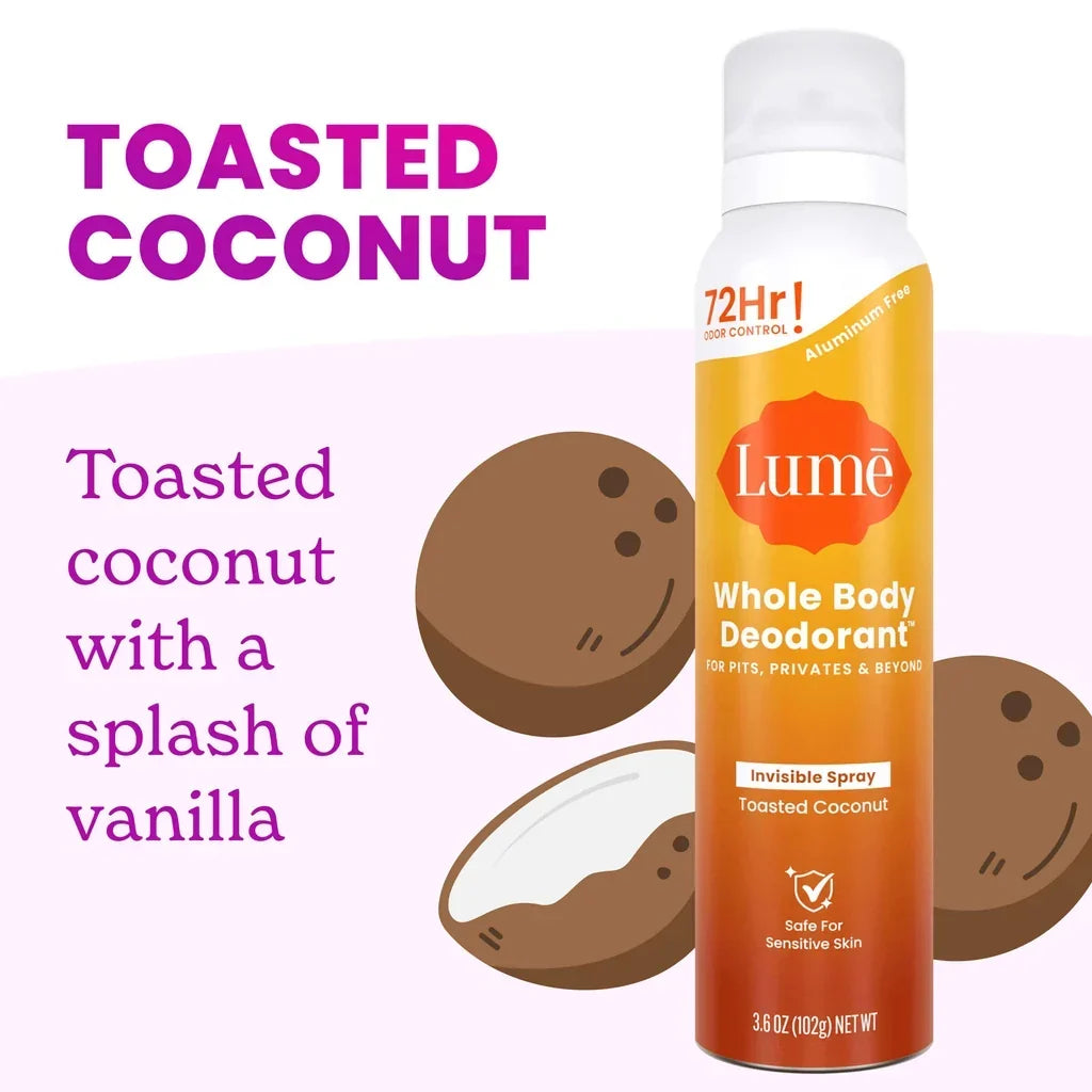 Lume Spray Deodorant Toasted Coconut